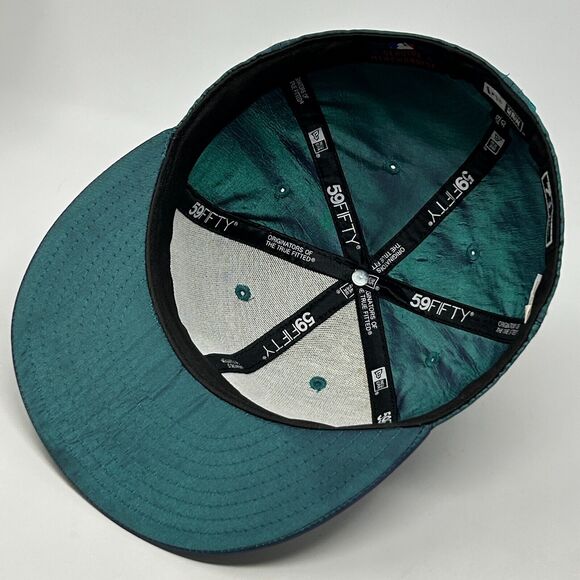 Pittsburgh Pirates Iridescent Hat Baseball Cap 7 1/2 New Era Sample Green Purple - Picture 4 of 12